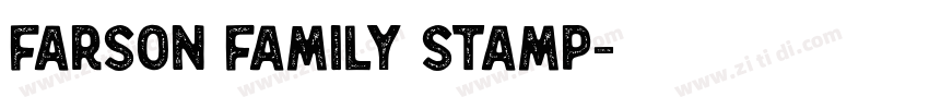 Farson Family Stamp字体转换